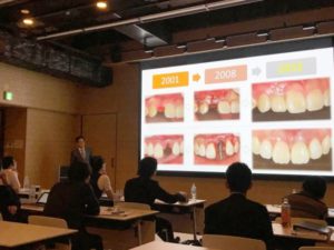 歯周病治療に関する講演風景　大阪　豊中市の歯医者